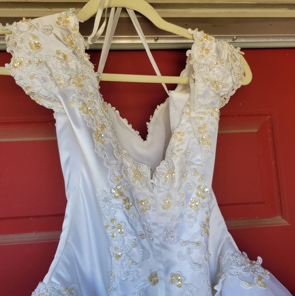 Golden Gate Wedding Ball Gown sz 8 - Picture 5 of 16